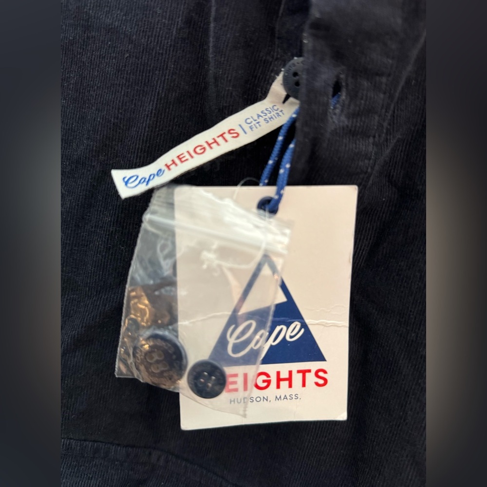 Cape Heights x The Hip Store – Cord Hyak Shirt 2016 navy sz m XL - Picture 7 of 11